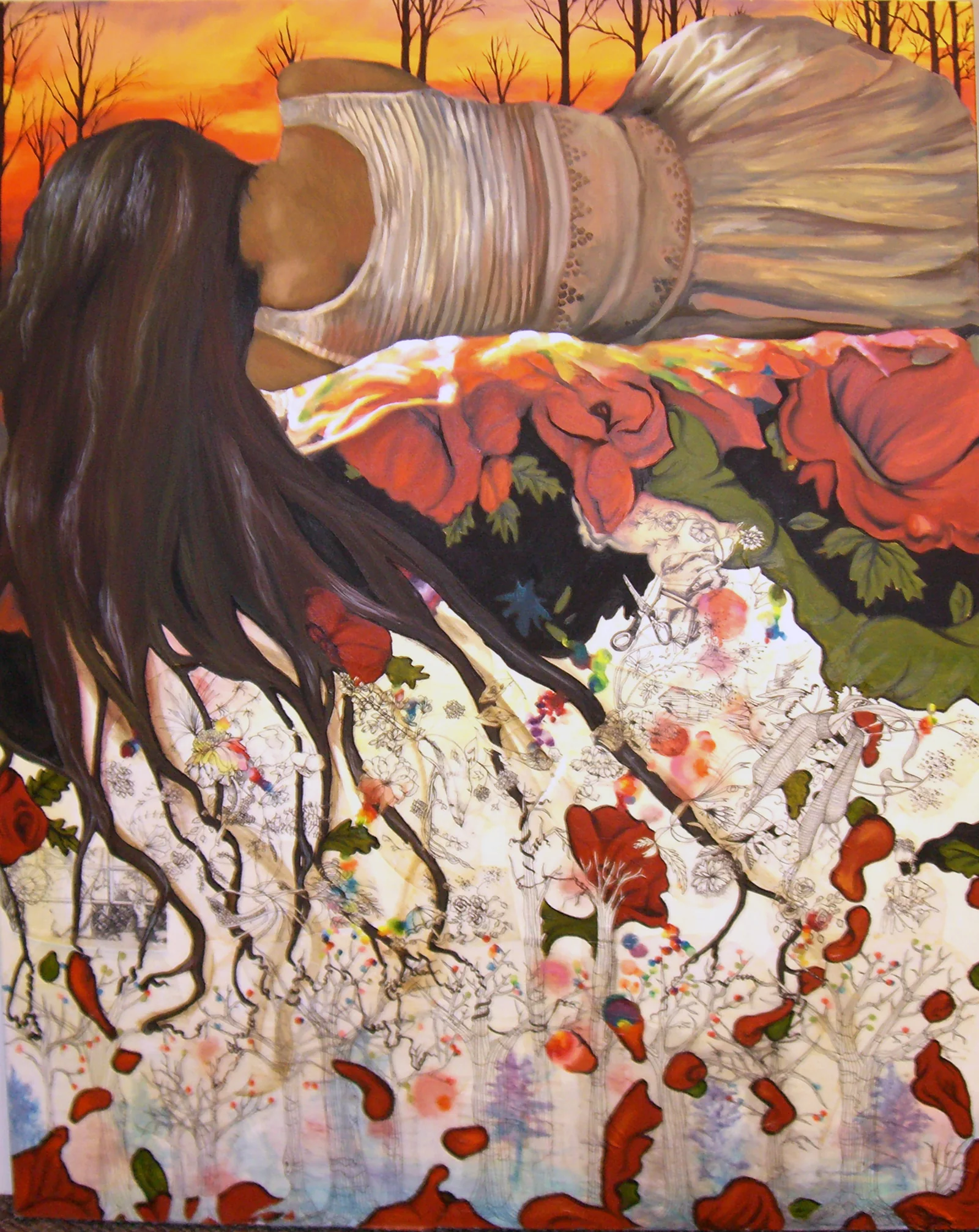 Too Much Hair, 2009, by Somalee Banerjee